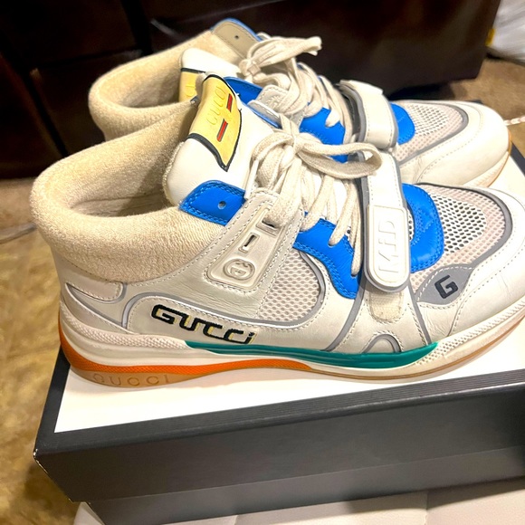Gucci offwhite Midtop sneakers - Picture 1 of 7